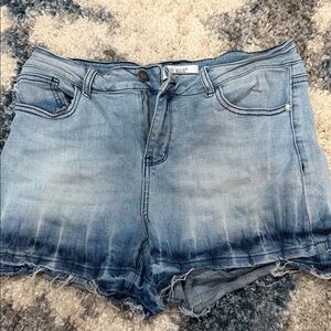 Judy Blue High Waist Denim Shorts - Blue Ombre